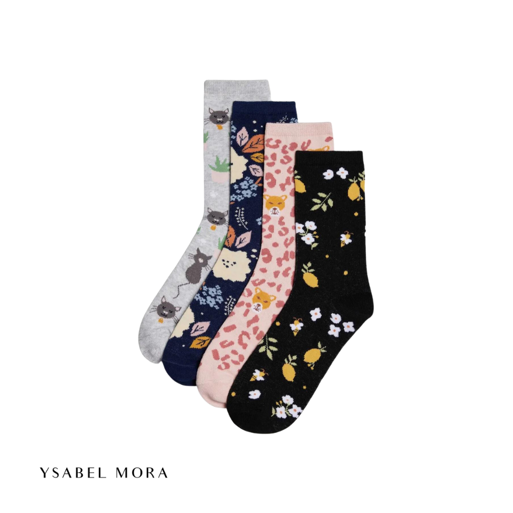 Calcetines mujer Naturaleza pack 4 12874 - Ysabel Mora