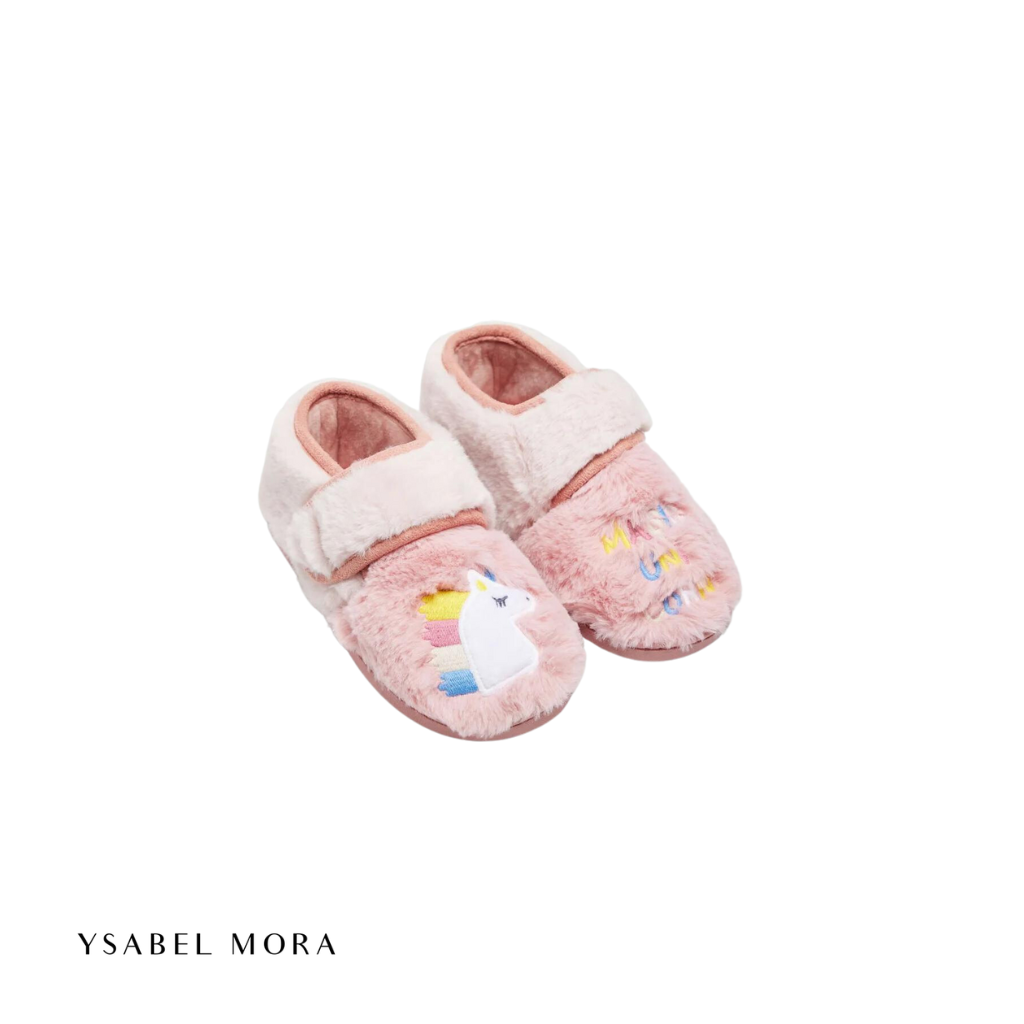 Zapatillas de casa infantiles cierre adherente - Ysabel Mora