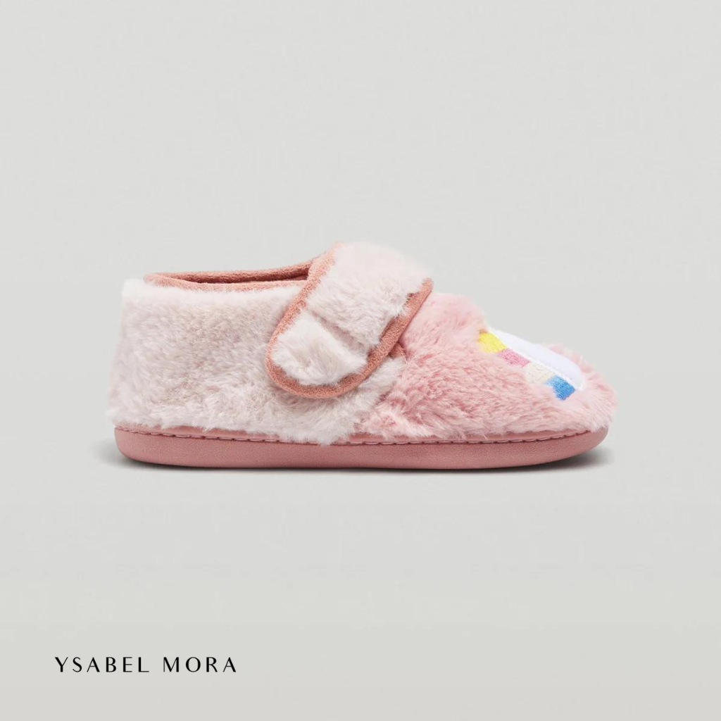 Zapatillas de casa infantiles cierre adherente - Ysabel Mora