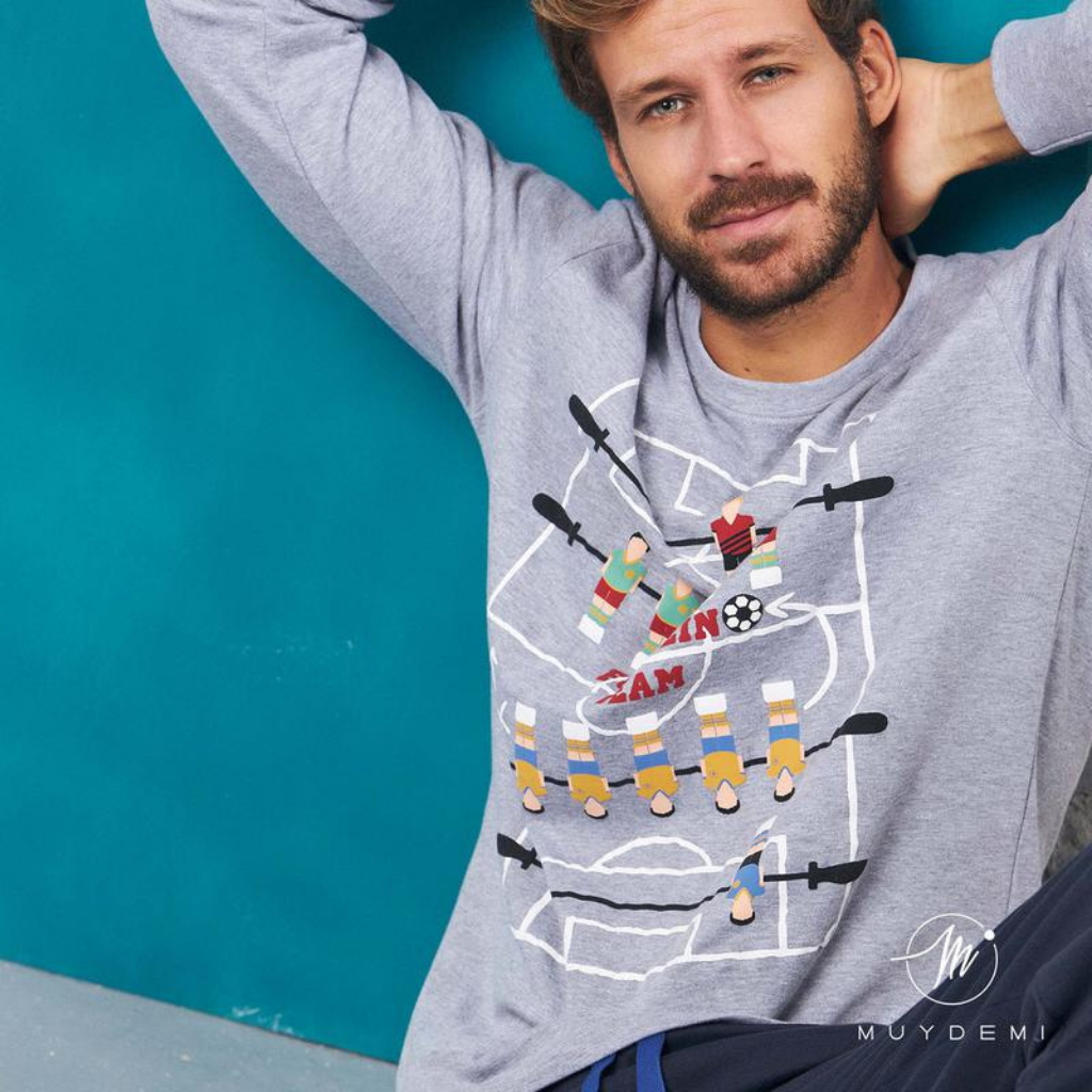 Pijama Hombre Futbolín - MUYDEMI