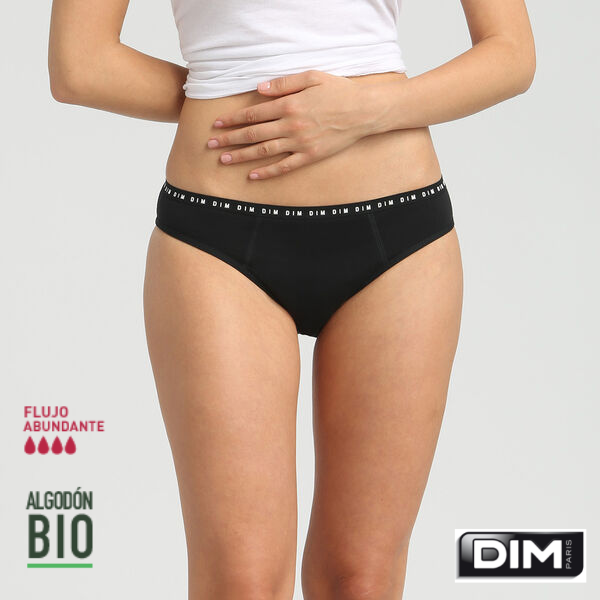 Braguita Menstrual Lavable de Algodón BIO Flujo Abundante - DIM Protect